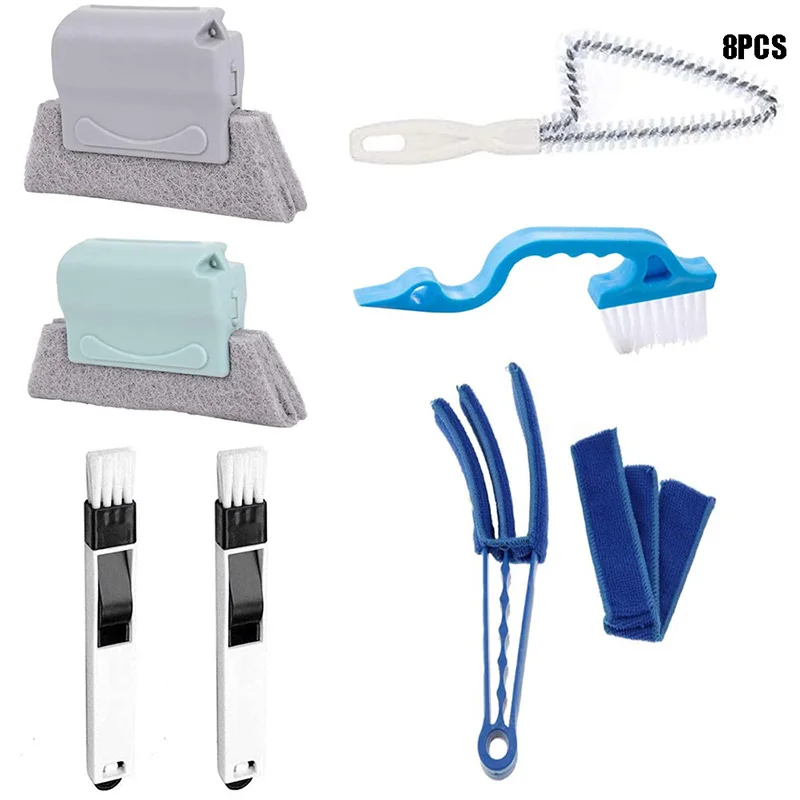 8PCS/Set Magic Window Cleaning Brush Household Deep Cleaning Tool Kit for Baseboard Groove Track Sill Gap Kitchen Bathroom Floor
8PCS/Set Magic Window Cleaning Brush Household Deep Cleaning Tool Kit for Baseboard Groove Track Sill Gap Kitchen Bathroom Floor