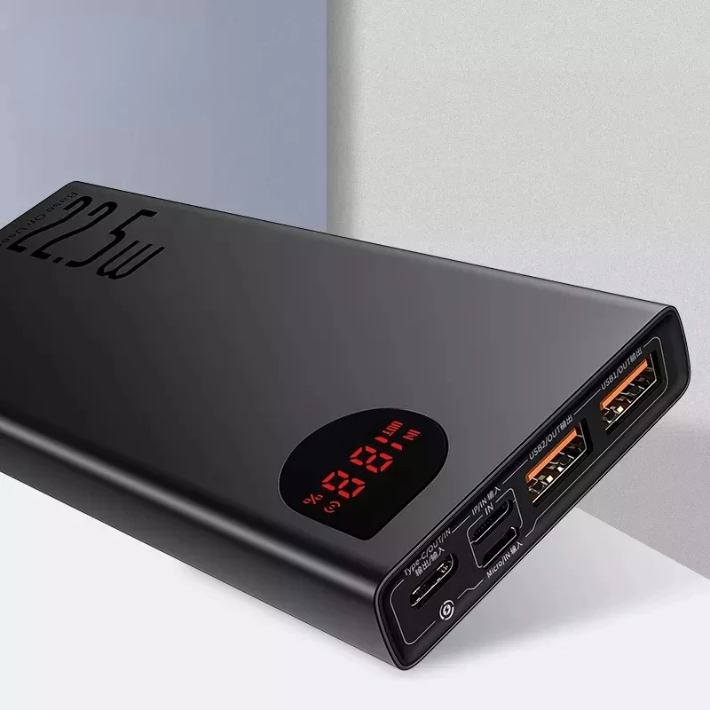2023NEW NEW Power Bank 20000mAh 22.5W/65W Portable Battery Charger Powerbank Type C USB Fast Charger Power Bank For iPhone Huawe
2023NEW NEW Power Bank 20000mAh 22.5W/65W Portable Battery Charger Powerbank Type C USB Fast Charger Power Bank For iPhone Huawe