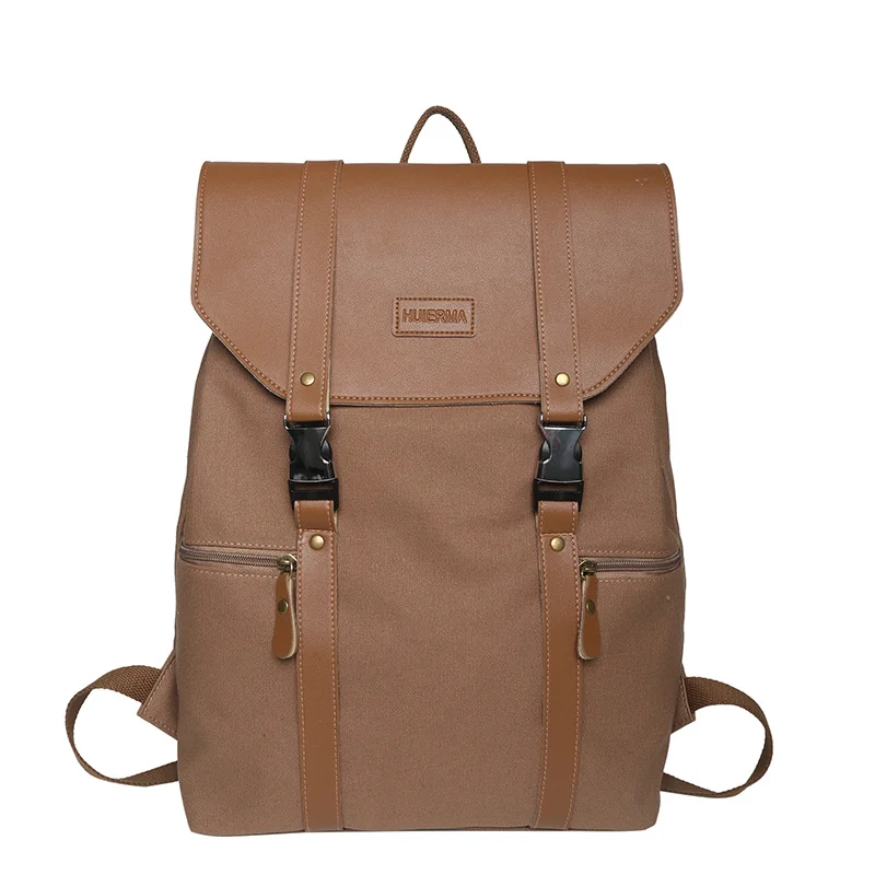 

Large-capacity Ladies Backpack Panelled Designer High-quality Canvas Women School Luxury Youth Men Male Travel Bookbag