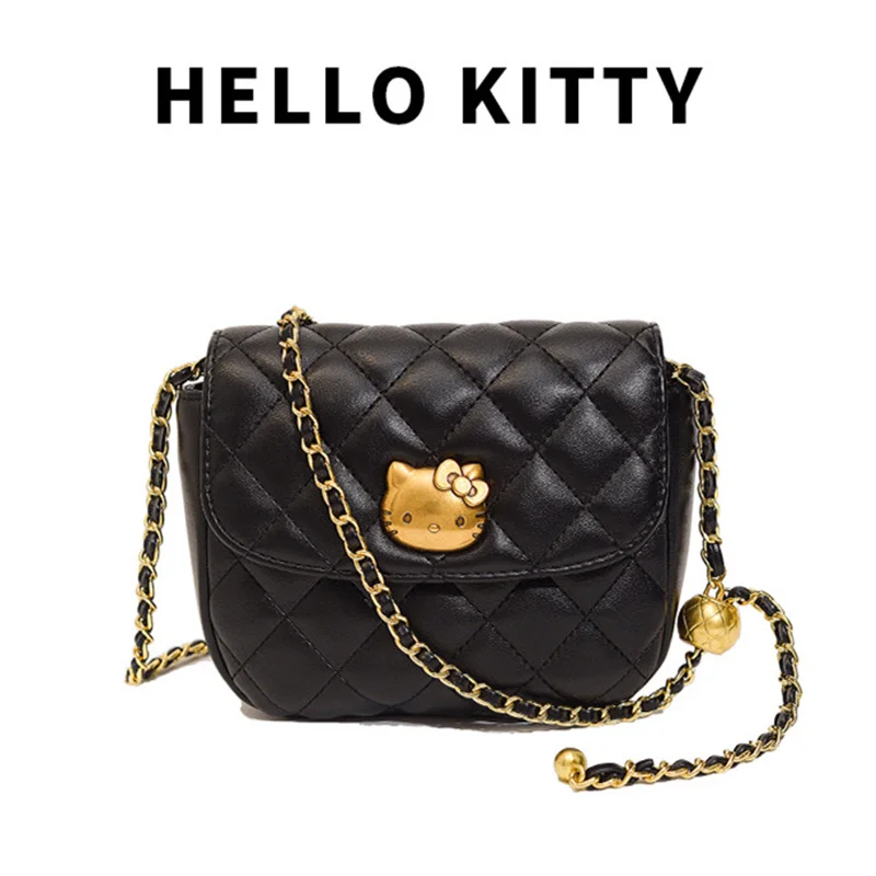 HELLO KITTY Lingge Small Golden Ball Chain Bag Shoulder Diagonal Bag All-match Bag High Quality Holiday Birthday Gift
HELLO KITTY Lingge Small Golden Ball Chain Bag Shoulder Diagonal Bag All-match Bag High Quality Holiday Birthday Gift