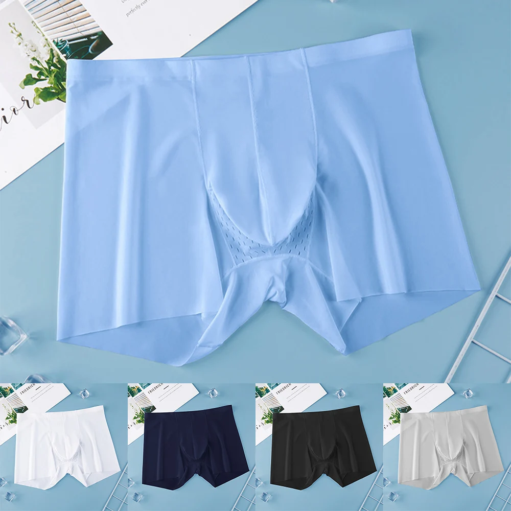 2022 Shorts U Convex Pouch Boxershorts Men Sexy Seamless Underwear Boxer Briefs Ice Silk Mesh Breathable Elephant Nose Knickers
2022 Shorts U Convex Pouch Boxershorts Men Sexy Seamless Underwear Boxer Briefs Ice Silk Mesh Breathable Elephant Nose Knickers