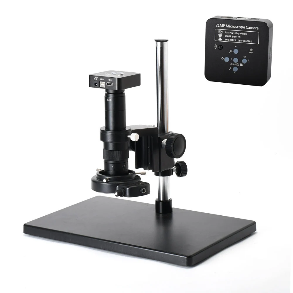 4K Video Record 1080P180X Lens USB Output 60LEDs HY-1138A 21MP Industrial Microscope
4K Video Record 1080P180X Lens USB Output 60LEDs HY-1138A 21MP Industrial Microscope