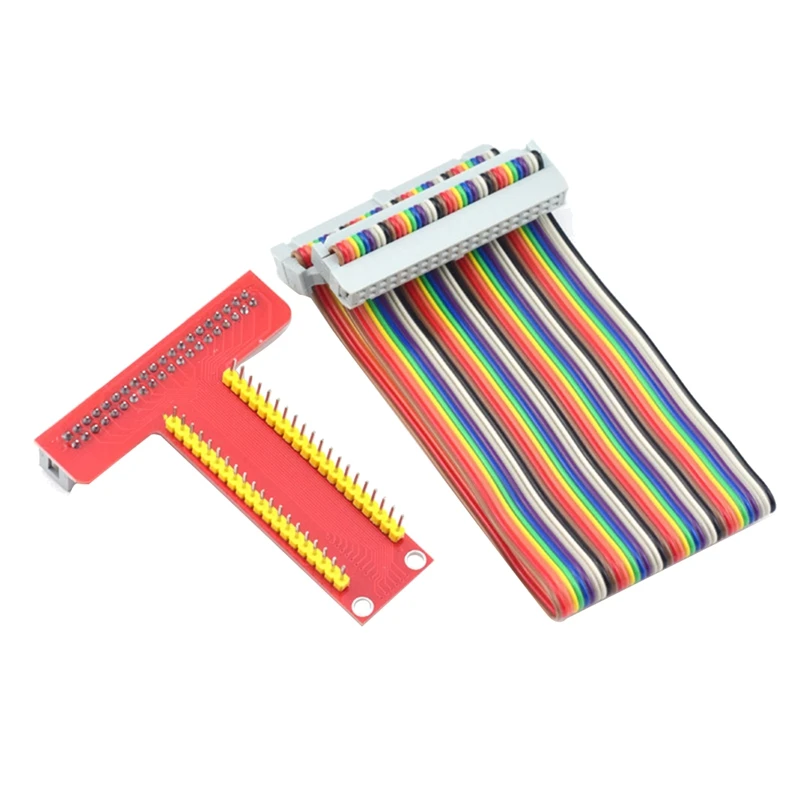 Плата расширения для Raspberry Pi GPIO T-Type + 40-контактный ЦВЕТНОЙ кабель 4B/3B +/ZERO/W
Плата расширения для Raspberry Pi GPIO T-Type + 40-контактный ЦВЕТНОЙ кабель 4B/3B +/ZERO/W