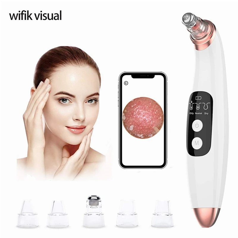 Wifi Visible Electric Blackhead Remover Vacuum Cleaner Black Head Machine Hd Camera Facial Pore Cleaser Microdermabrasion Device
Wifi Visible Electric Blackhead Remover Vacuum Cleaner Black Head Machine Hd Camera Facial Pore Cleaser Microdermabrasion Device