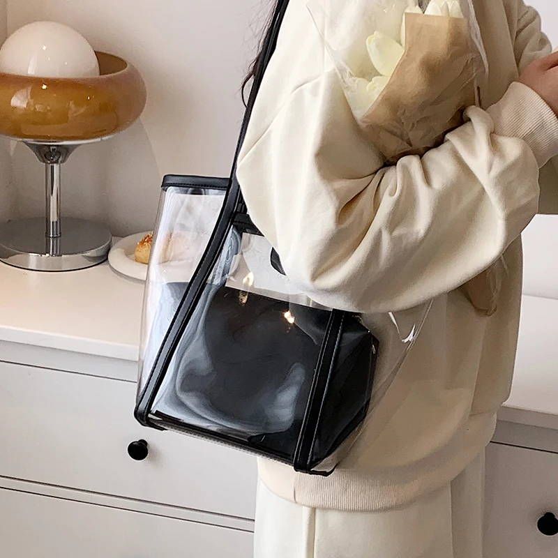 с доставкой Transparent big Women's Shoulder Handbag Bohemian 2022 Summer Fashion Beach Tote Bag Travel Shopper Shopping Bags
с доставкой Transparent big Women's Shoulder Handbag Bohemian 2022 Summer Fashion Beach Tote Bag Travel Shopper Shopping Bags