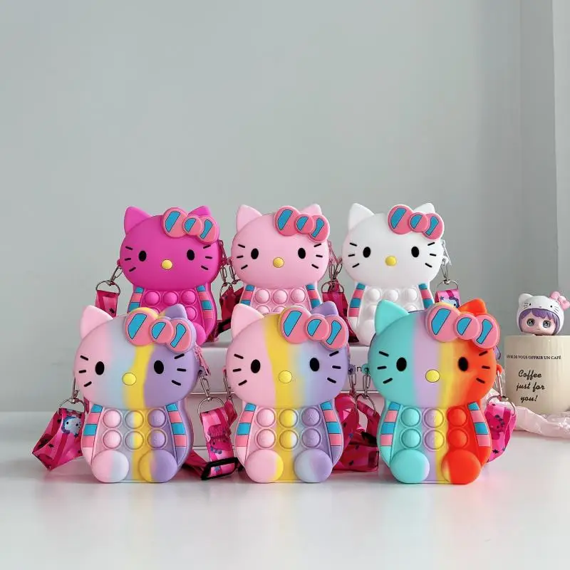 Cute Sanrio Shoulder Bag Hello Kittys Accessories Kawaii Beauty Cartoon Anime Coin Purse Fashion Silicone Bag Toys for Girl Gift
Cute Sanrio Shoulder Bag Hello Kittys Accessories Kawaii Beauty Cartoon Anime Coin Purse Fashion Silicone Bag Toys for Girl Gift
