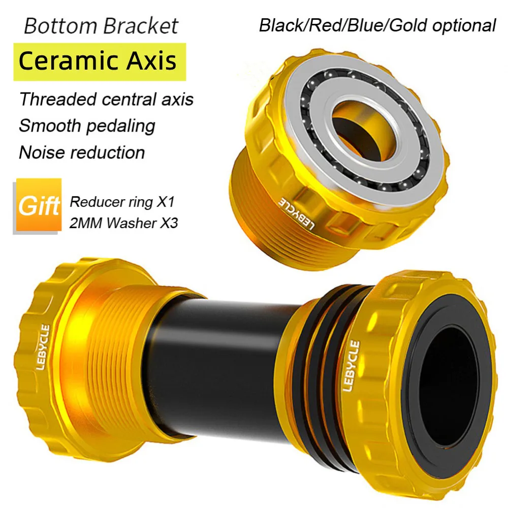 Mountain Bike Bottom Bracket Ceramic Bearing BB Shaft Bicycle Bottom Axis Thread Type Crankset Bearing Mtb Axis Accessories
Mountain Bike Bottom Bracket Ceramic Bearing BB Shaft Bicycle Bottom Axis Thread Type Crankset Bearing Mtb Axis Accessories