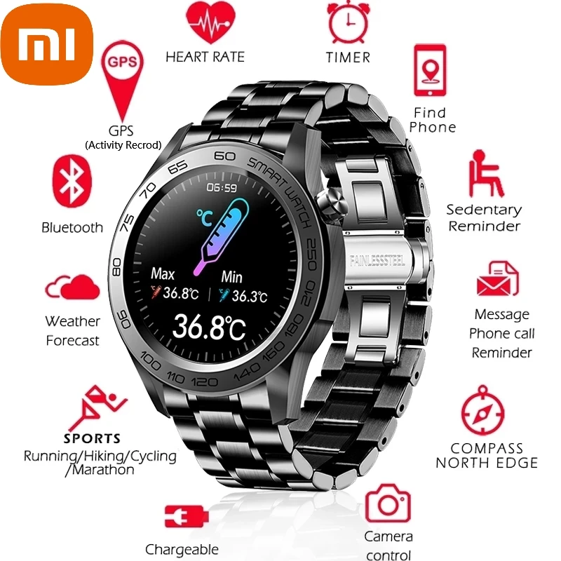 xiaomi Full Touch Screen Smart Watch Men Body Temperature Activity Record Smartwatch Heart Rate Sport Fitness Smart Clocks
xiaomi Full Touch Screen Smart Watch Men Body Temperature Activity Record Smartwatch Heart Rate Sport Fitness Smart Clocks