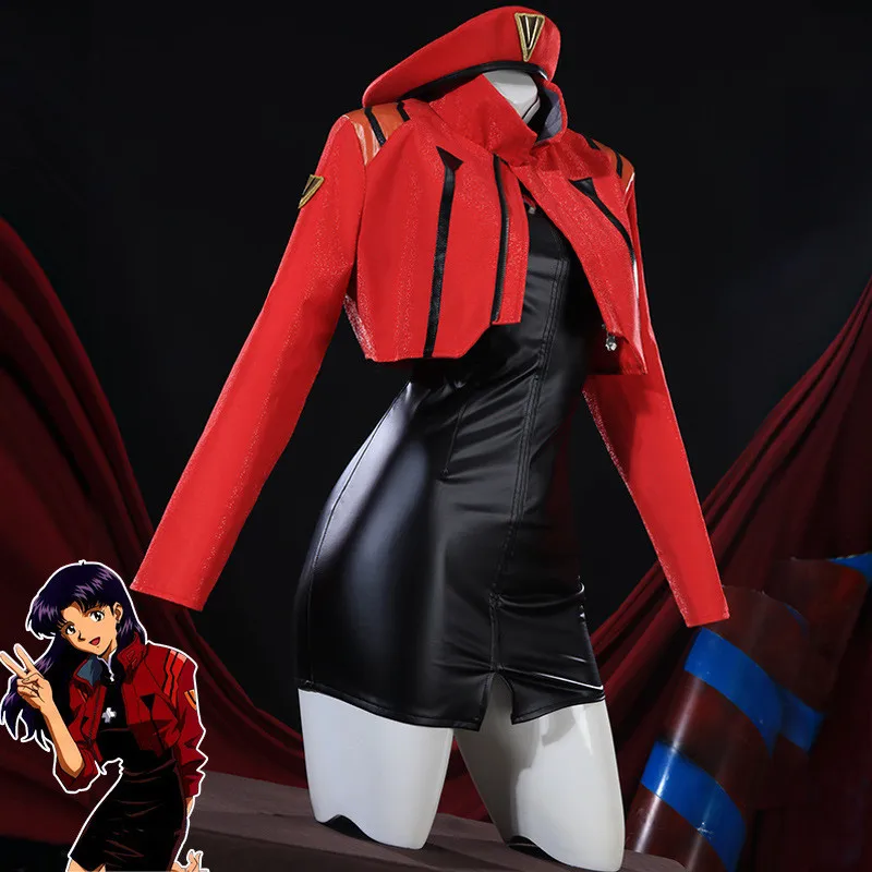 Anime EVA Katsuragi Misato Cosplay Costumes PU Leather Uniform Halloween Party Dress For Women Girls Suit
Anime EVA Katsuragi Misato Cosplay Costumes PU Leather Uniform Halloween Party Dress For Women Girls Suit
