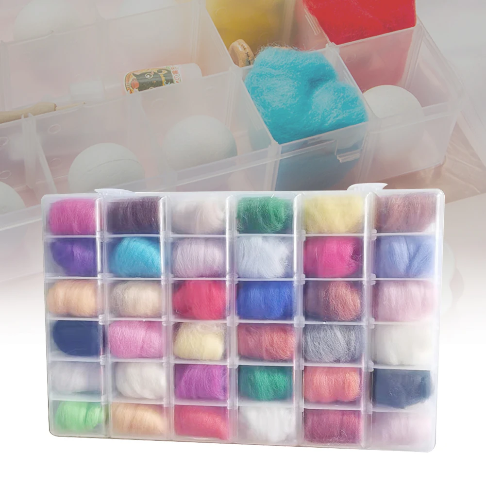 10/15/24/36 Mixed Colors Needle Felting Kit Wool Felting Tools Handmade Felt Needle Felting DIY Craft Fabric Material Handcraft
10/15/24/36 Mixed Colors Needle Felting Kit Wool Felting Tools Handmade Felt Needle Felting DIY Craft Fabric Material Handcraft