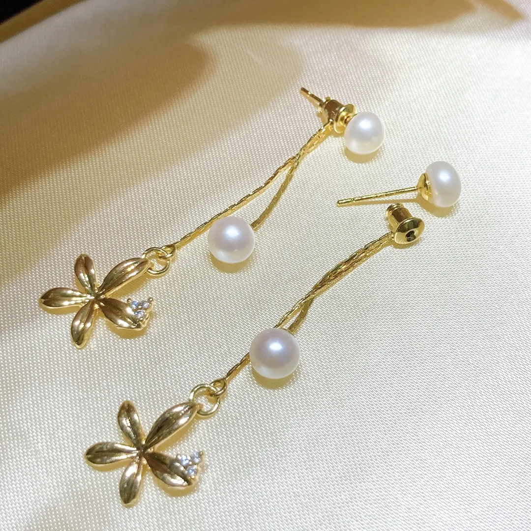 6mm Double Pearl Tassel Design Flower Earrings Jewelry Lady Handmade DIY Pearl Jewelry Gifts
6mm Double Pearl Tassel Design Flower Earrings Jewelry Lady Handmade DIY Pearl Jewelry Gifts