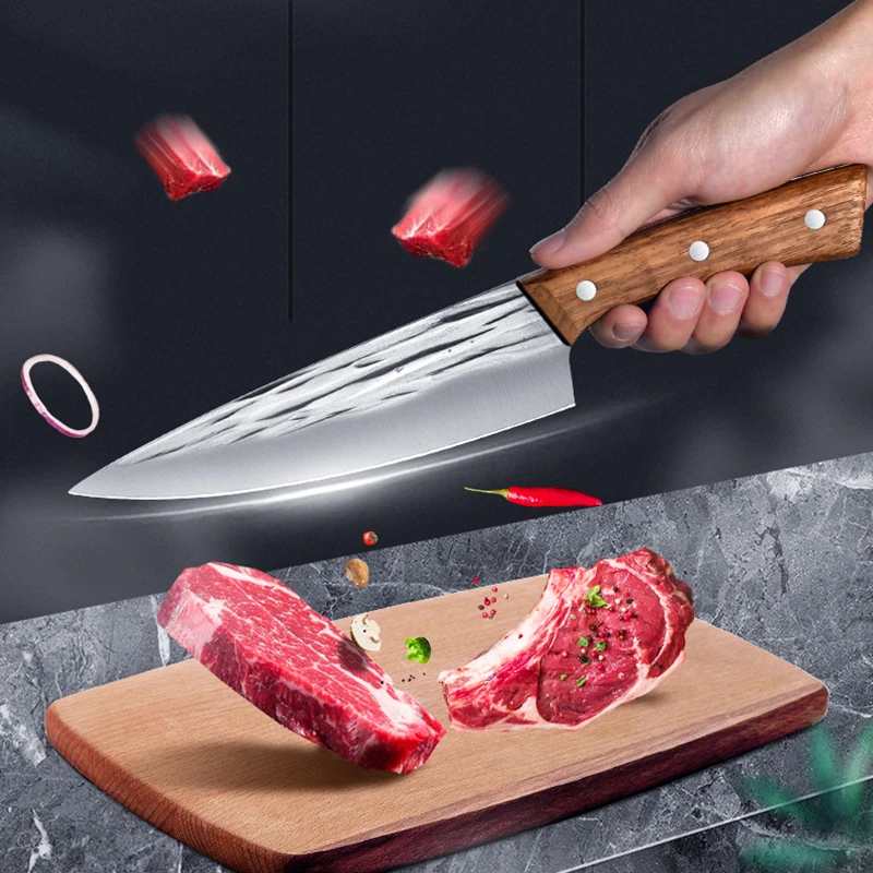Longquan Kitchen Knife Handmade Forge 8 Inch Sharp Chef Cleaver Boning BBQ Utility Knife Professional Cooking Tools China Messer
Longquan Kitchen Knife Handmade Forge 8 Inch Sharp Chef Cleaver Boning BBQ Utility Knife Professional Cooking Tools China Messer