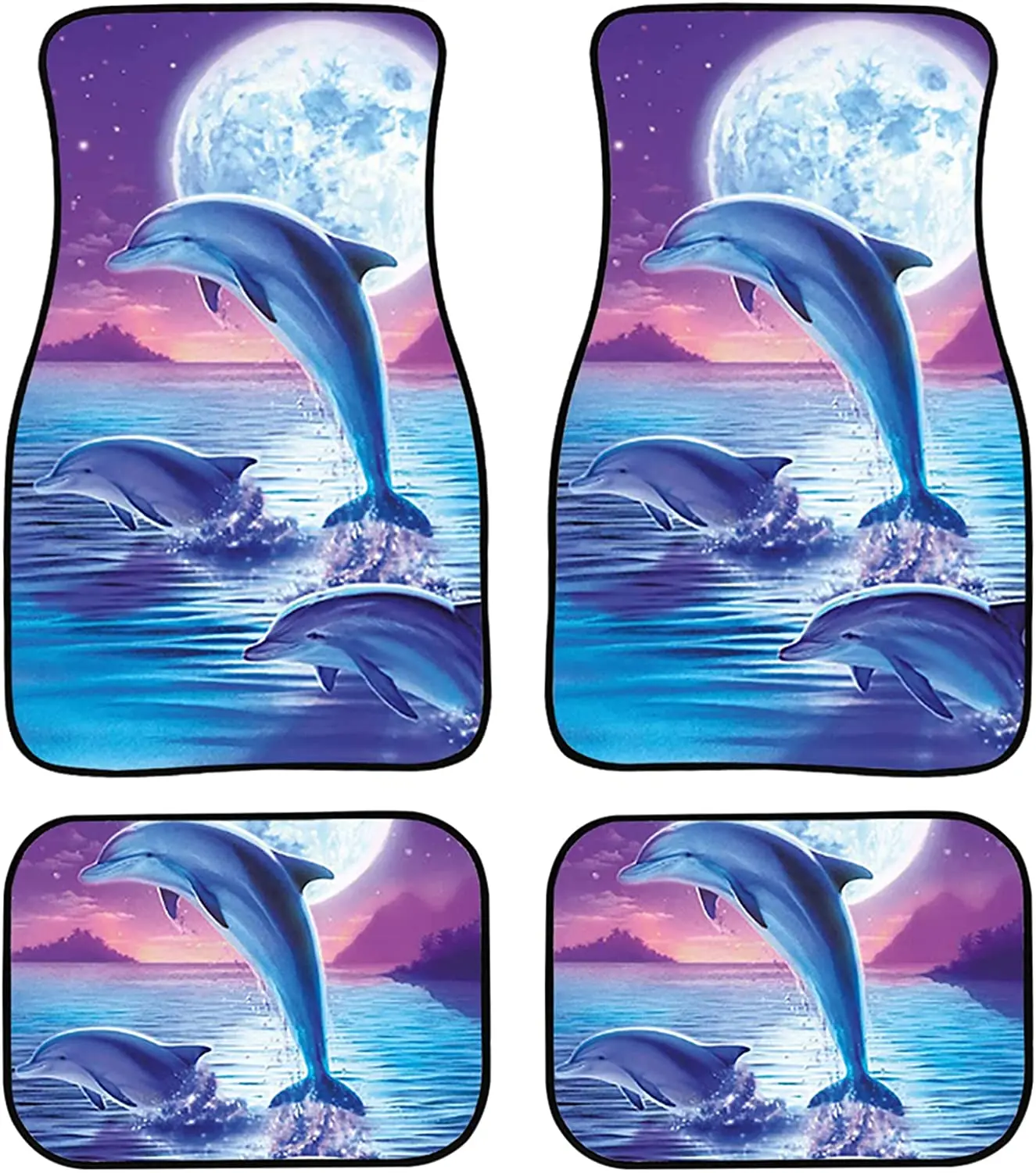 Belidome Purple Galaxy Dolphin Car Floor Mats Set for Most Vehicles Durable Non Slip Auto Protector, 4 Pieces/Set
Belidome Purple Galaxy Dolphin Car Floor Mats Set for Most Vehicles Durable Non Slip Auto Protector, 4 Pieces/Set