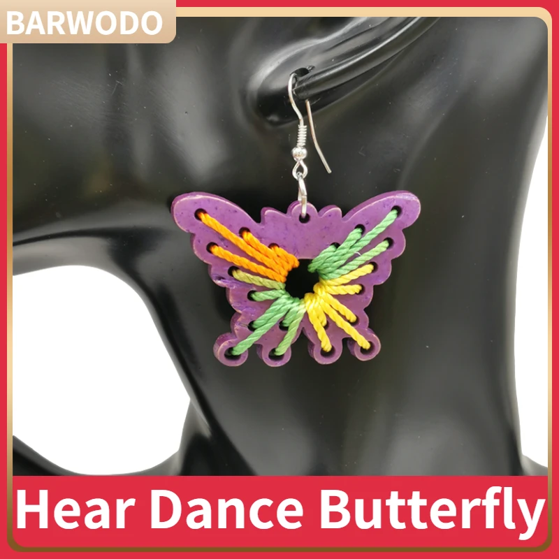 BARWODO Color Butterfly Earrings For Woman Korean Style Gothic Wood Dangle Vintage Luxury Jewelry Party Statement Drop Earrings
BARWODO Color Butterfly Earrings For Woman Korean Style Gothic Wood Dangle Vintage Luxury Jewelry Party Statement Drop Earrings