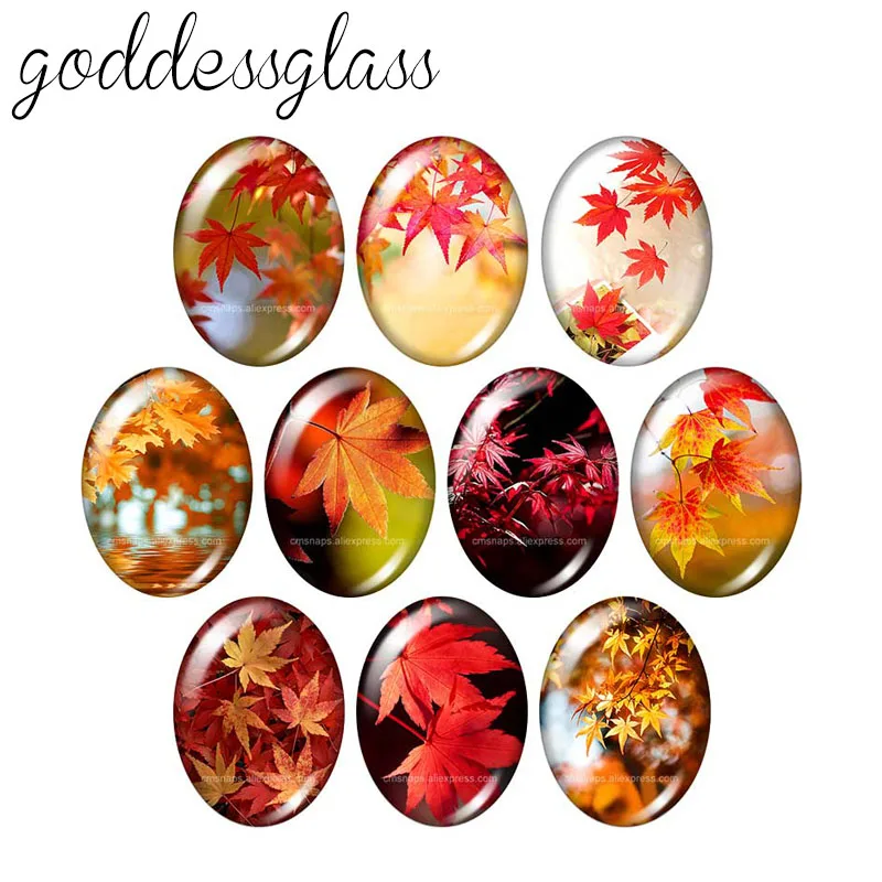 Beauty maple leaf autumn leaves 10pcs mixed 13x18mm/18x25mm/30x40mm Oval photo glass cabochon demo flat back Making findings
Beauty maple leaf autumn leaves 10pcs mixed 13x18mm/18x25mm/30x40mm Oval photo glass cabochon demo flat back Making findings