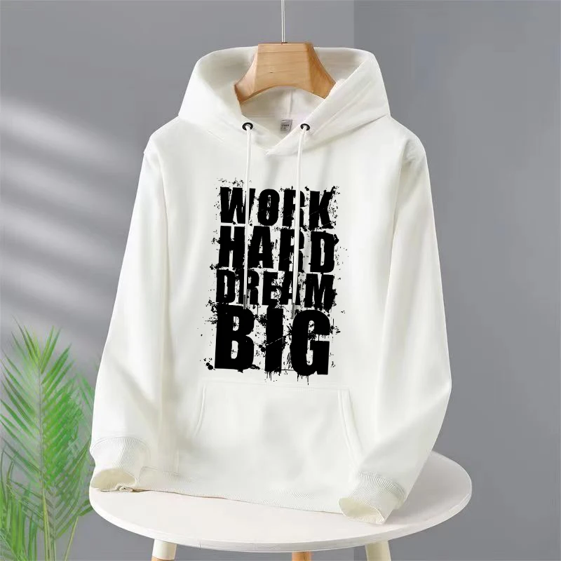 Work Hard Dream Big Print Women Clothing Fashion Crewneck Hoody Creativity O-Neck Hoody Street Pocket Womens Hoodies
Work Hard Dream Big Print Women Clothing Fashion Crewneck Hoody Creativity O-Neck Hoody Street Pocket Womens Hoodies