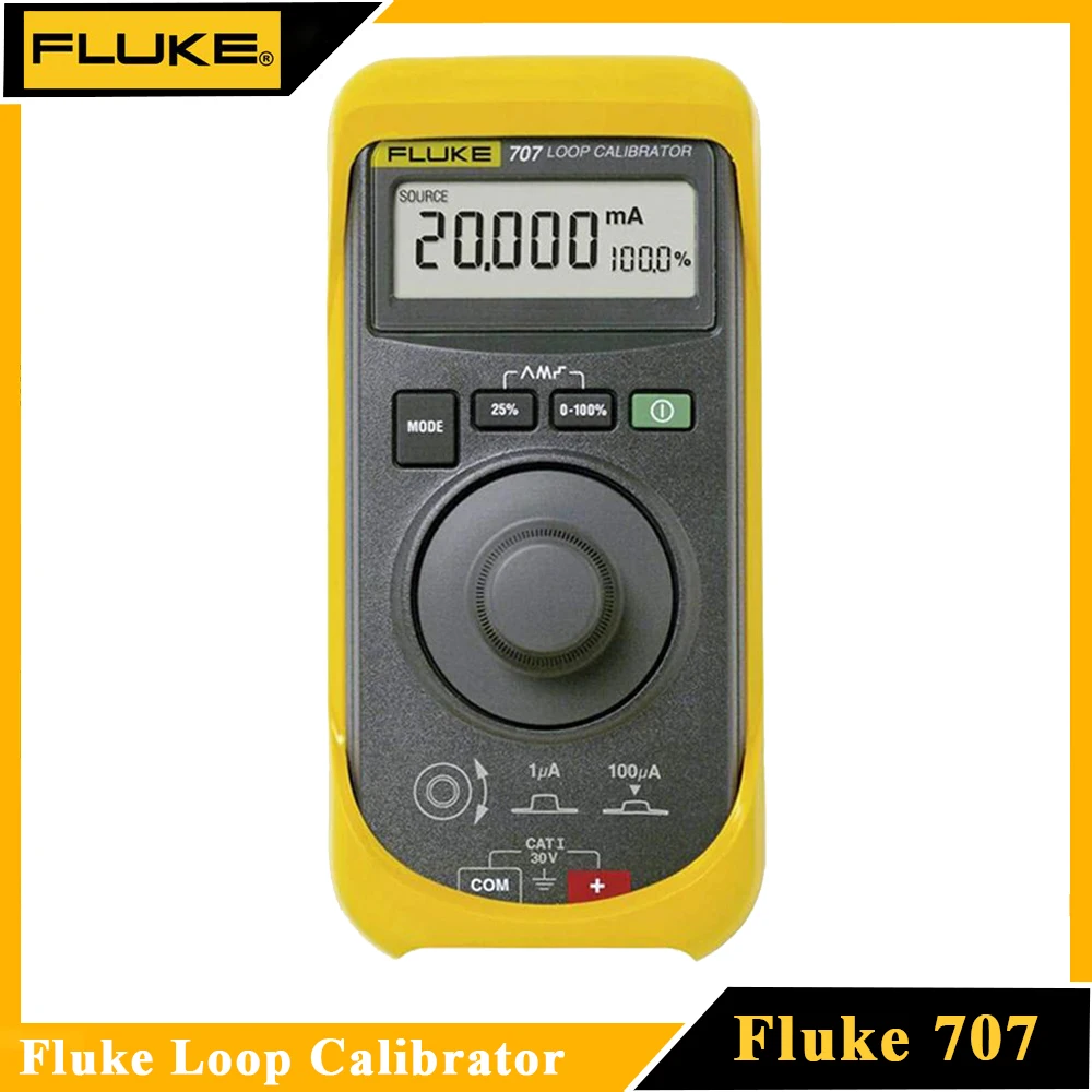 Fluke 707 Loop Calibrator with Quick Click Knob 28V Voltage 24mA Current 0.015% Accuracy Calibration Repair Maintenance Tool
Fluke 707 Loop Calibrator with Quick Click Knob 28V Voltage 24mA Current 0.015% Accuracy Calibration Repair Maintenance Tool