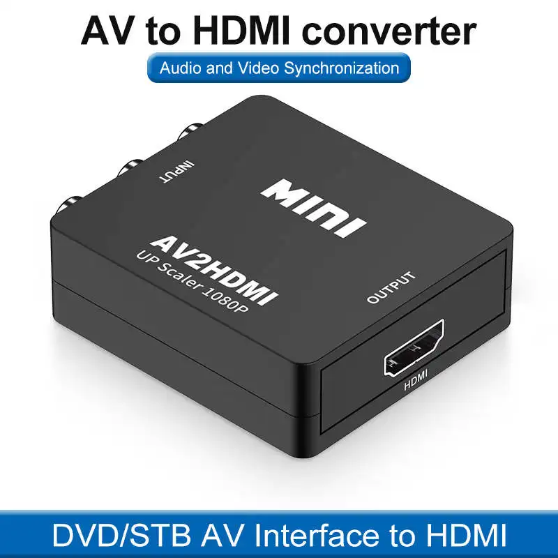 Адаптер AV2HDMI RCA AV/CVSB L/R для AV-скалера, совместимый с HDMI, преобразователь видео HD 1080P, поддержка NTSC PAL
Адаптер AV2HDMI RCA AV/CVSB L/R для AV-скалера, совместимый с HDMI, преобразователь видео HD 1080P, поддержка NTSC PAL