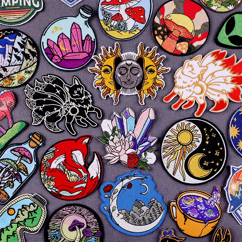 Crystal Patches On Clothes Animal Patch Moon And Sun Embroidered Patch Cartoon Iron On Patches For Clothing Stickers DIY Badge
Crystal Patches On Clothes Animal Patch Moon And Sun Embroidered Patch Cartoon Iron On Patches For Clothing Stickers DIY Badge