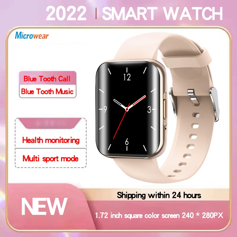 2022 New Men 1.72 Inch Blue Tooth Call Smart Watch Heart Rate Sport Fitness Tracker Music Playing Waterproof Women Smartwatch
2022 New Men 1.72 Inch Blue Tooth Call Smart Watch Heart Rate Sport Fitness Tracker Music Playing Waterproof Women Smartwatch