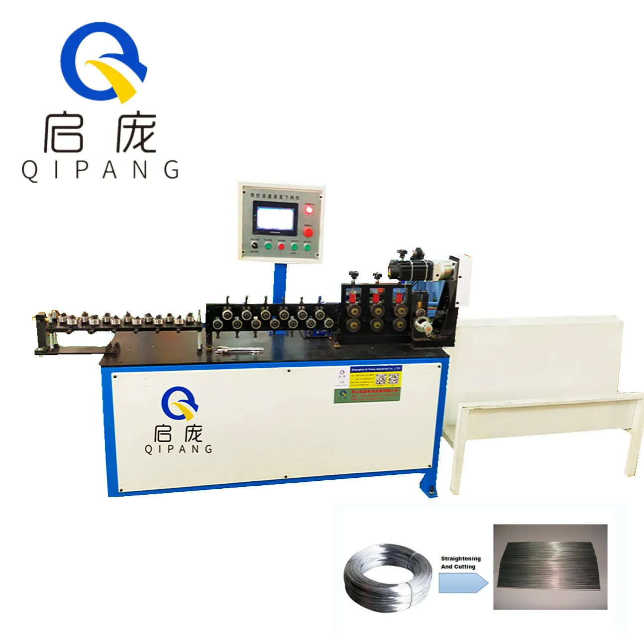QIPANG 2mm-5mm steel/stainless/coil Flying Shear Quick Straightening and Cutter CNC wire straightening machine manufacturer
QIPANG 2mm-5mm steel/stainless/coil Flying Shear Quick Straightening and Cutter CNC wire straightening machine manufacturer