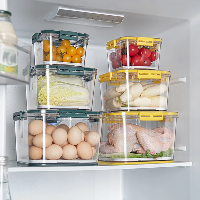 3 Pcs Refrigerator Storage Containers Timing Control for Cereals Vegetable Kitchen Food Organzier Set PET Material
3 Pcs Refrigerator Storage Containers Timing Control for Cereals Vegetable Kitchen Food Organzier Set PET Material