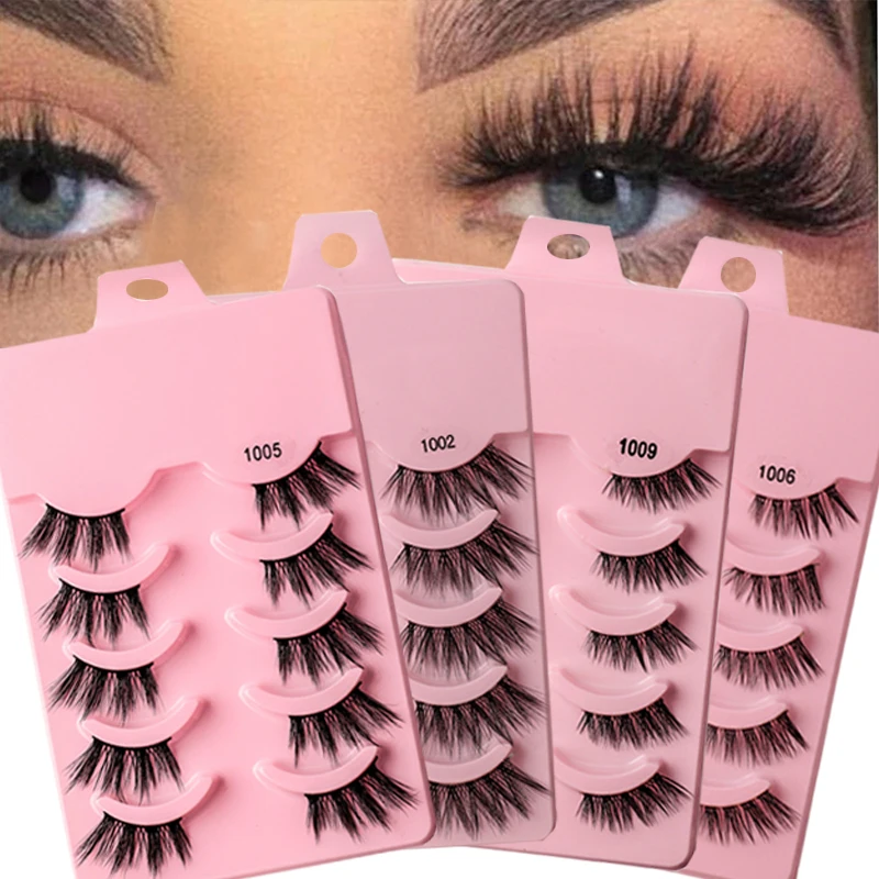 5 Pairs Faux Mink Lashes Segmented Half Eyelashes Soft Winged Eyelash Extension Reusable Soft Hair False Eyelashes Beauty
5 Pairs Faux Mink Lashes Segmented Half Eyelashes Soft Winged Eyelash Extension Reusable Soft Hair False Eyelashes Beauty