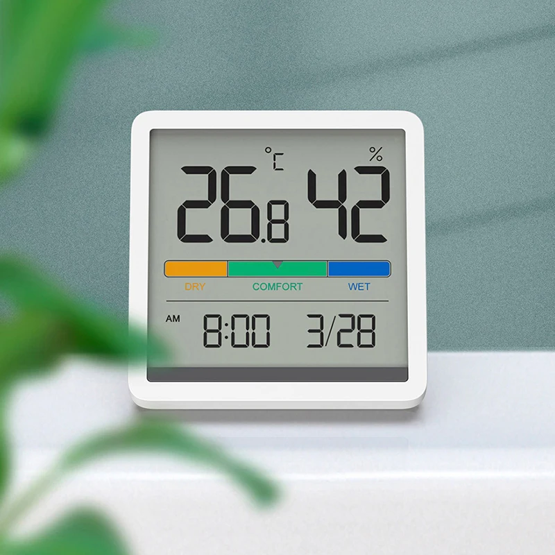 Square Electronic Temperature Humidity Meters Magnetic Digital Hygrometer Clock Home Bedroom Nursery Supplies
Square Electronic Temperature Humidity Meters Magnetic Digital Hygrometer Clock Home Bedroom Nursery Supplies