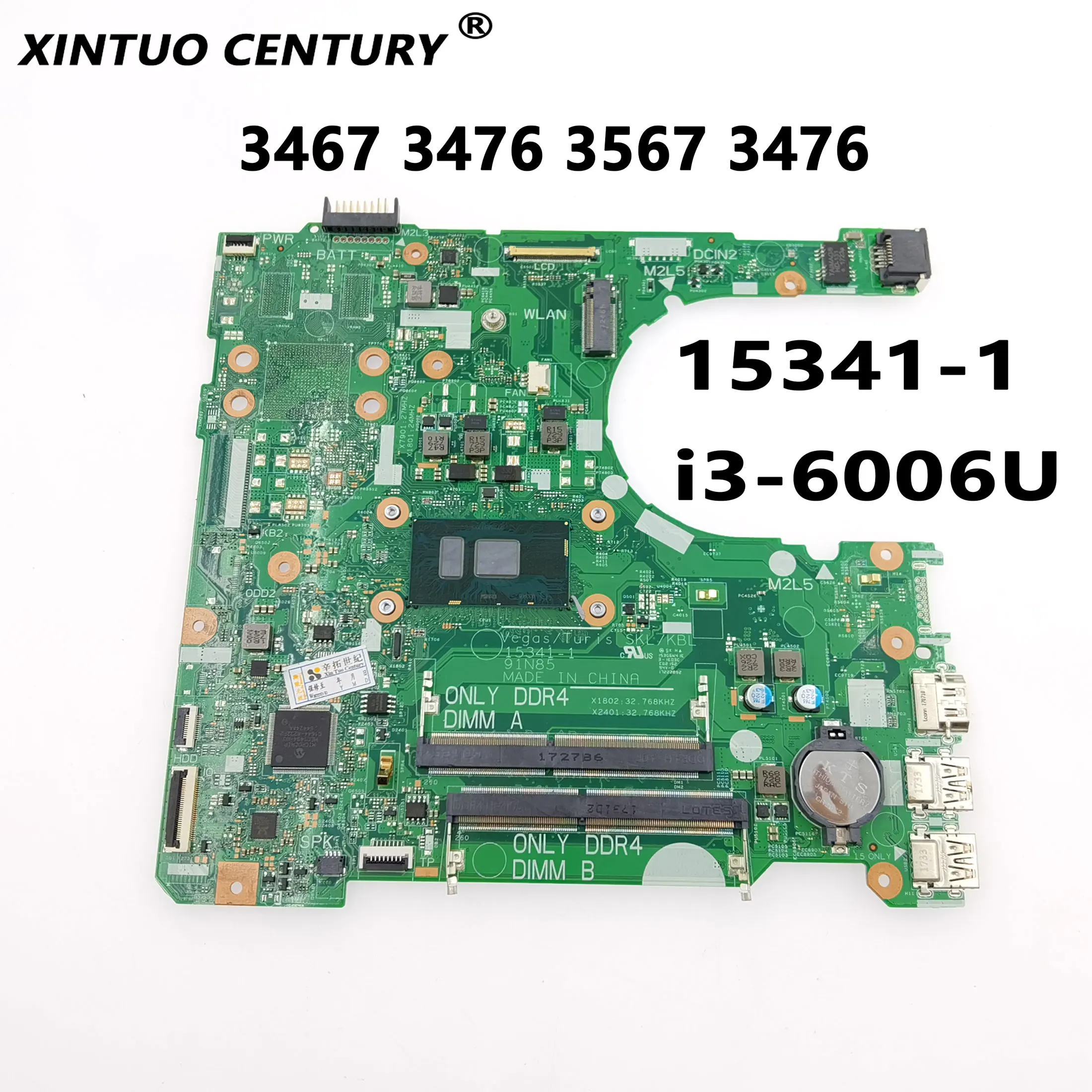 CN-0NP4RY 0NP4RY 91N85 15341-1 motherboard for DELL Inspiron 3467 3476 3567 3476 motherboard NP4RY i3-6006U CPU DDR4 100% tested
CN-0NP4RY 0NP4RY 91N85 15341-1 motherboard for DELL Inspiron 3467 3476 3567 3476 motherboard NP4RY i3-6006U CPU DDR4 100% tested