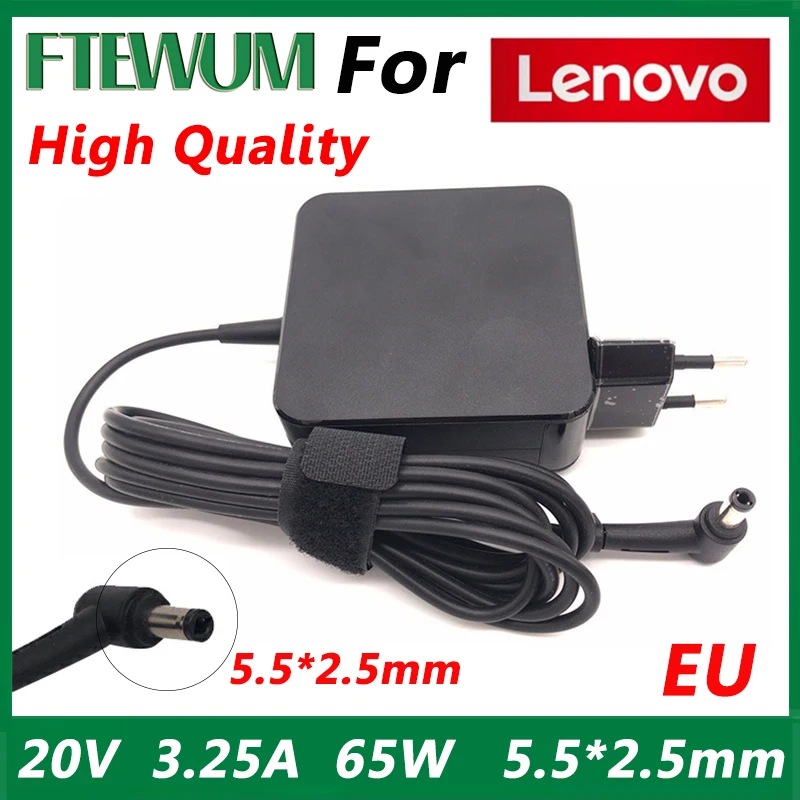 Laptop Charger Adapter Power Supply 20V 3.25A 65W 5.5*2.5mm US/EU PLUG For Lenovo G460 Y460 G470 Y470 G480 Y410P U130 U165 U350
Laptop Charger Adapter Power Supply 20V 3.25A 65W 5.5*2.5mm US/EU PLUG For Lenovo G460 Y460 G470 Y470 G480 Y410P U130 U165 U350