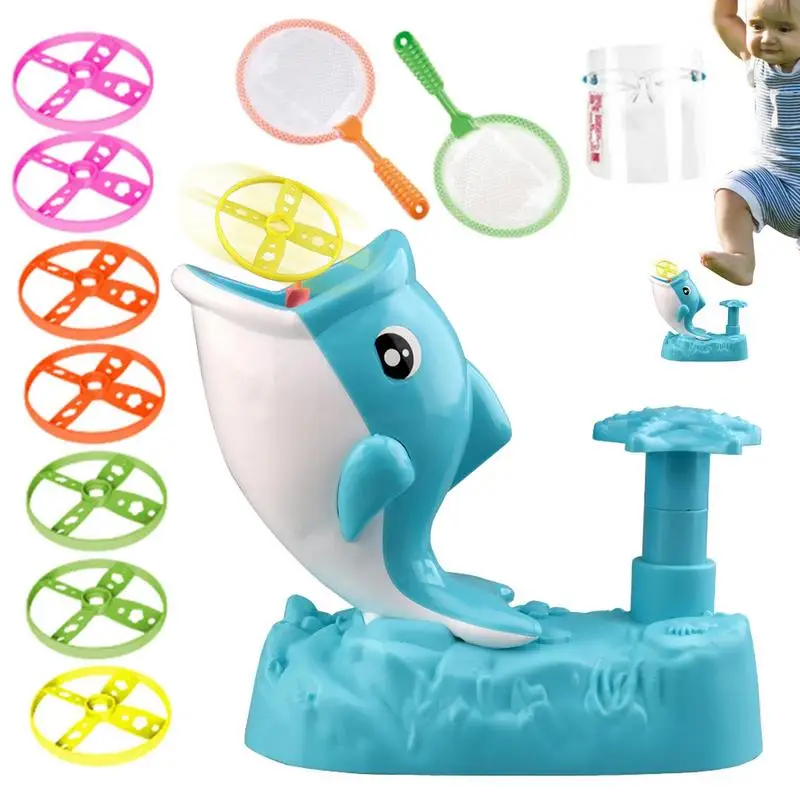 Disc Launcher Toy Cartoon Dolphin Flying Disc Toy Creative Outdoor Toy Backyard Games for Family Park Beach Picnic or Garden
Disc Launcher Toy Cartoon Dolphin Flying Disc Toy Creative Outdoor Toy Backyard Games for Family Park Beach Picnic or Garden