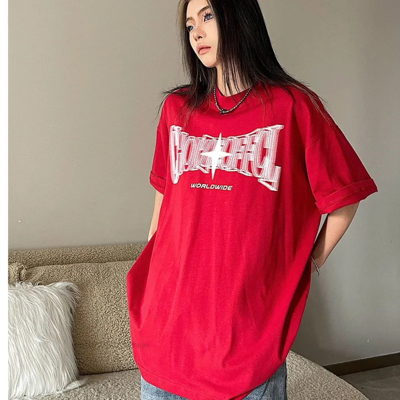 Amercian Retro Phantom Letter Print Short Sleeve T-shirt Men Harajuku Street Hip Hop T Shirts Women Loose Causal Tops Couple
Amercian Retro Phantom Letter Print Short Sleeve T-shirt Men Harajuku Street Hip Hop T Shirts Women Loose Causal Tops Couple