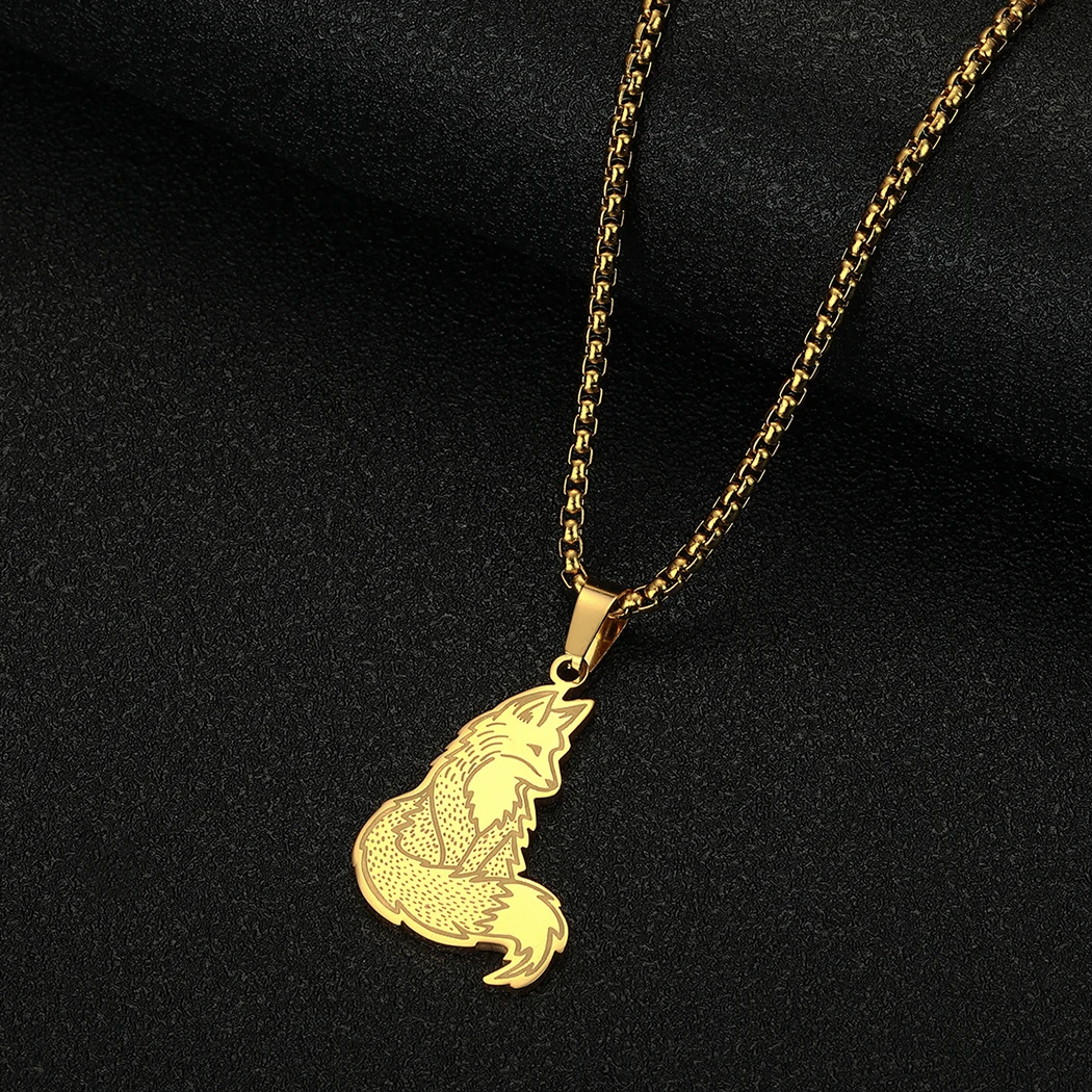 Chandler Stainless Steel Animal Charm Pendant Necklace Fox Charm for Men and Women Animal Lover Gifts
Chandler Stainless Steel Animal Charm Pendant Necklace Fox Charm for Men and Women Animal Lover Gifts