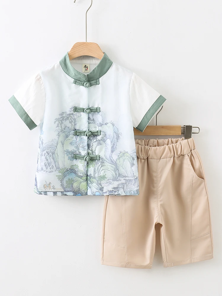 Children's Hanfu, Boys' Ancient Summer Dress, Chinese Style, Boys' First Year Dress Set, Tang Style, Thin Summer Ancient Dress
Children's Hanfu, Boys' Ancient Summer Dress, Chinese Style, Boys' First Year Dress Set, Tang Style, Thin Summer Ancient Dress