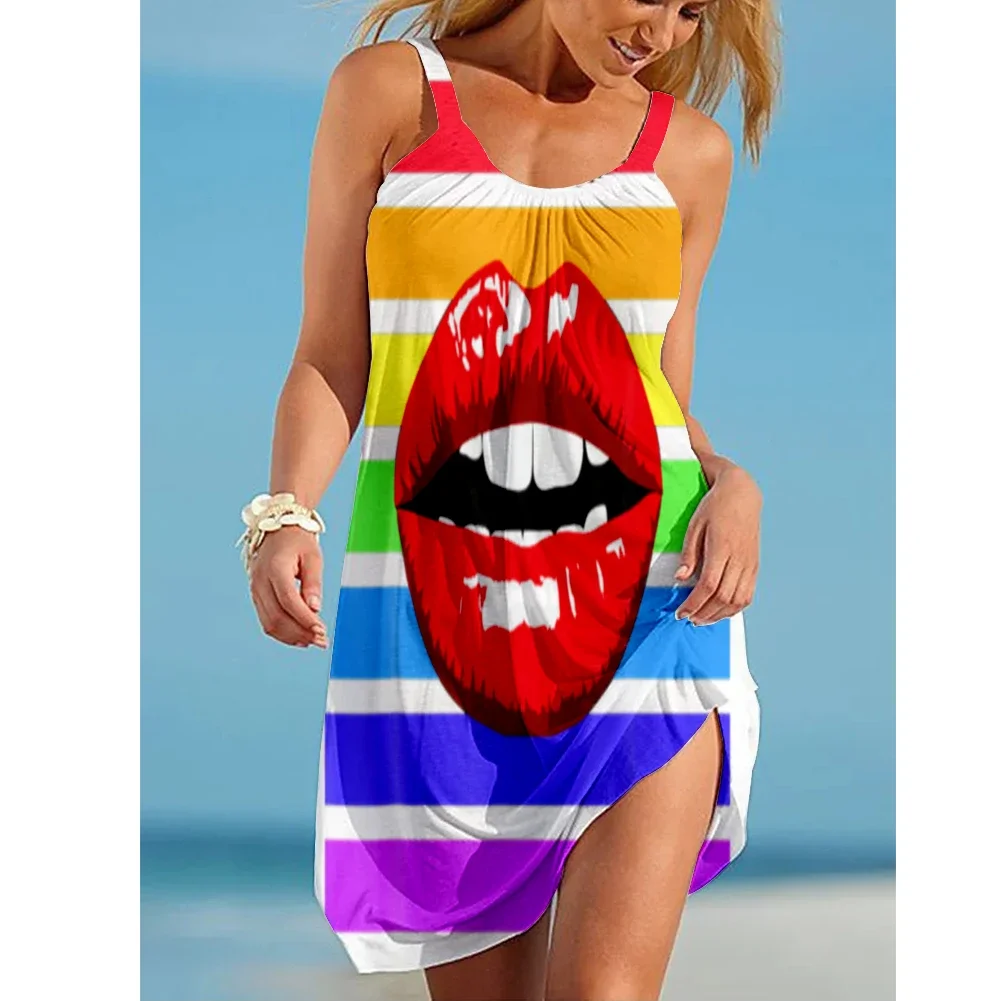 2022 Summer Cute Sexy Mouth Beautiful Girl Sexy Lips Dress A-line Dress Casual Summer Beach Sleeveless Mini Dress
2022 Summer Cute Sexy Mouth Beautiful Girl Sexy Lips Dress A-line Dress Casual Summer Beach Sleeveless Mini Dress