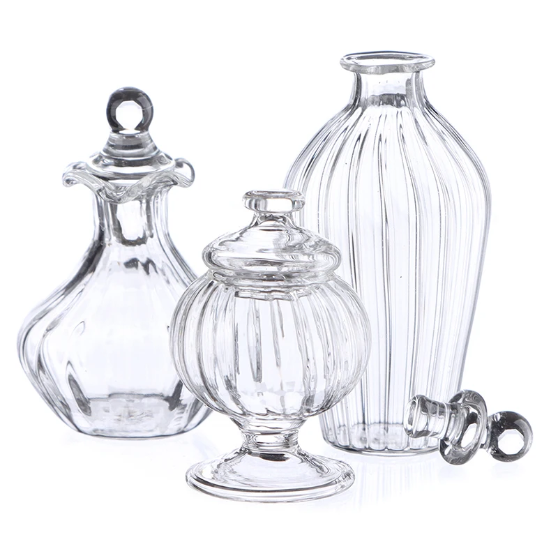1PC 1/12 Dollhouse Miniature Glass Candy Jar Vintage Striped Jar Candy Bottle Model Toys Furniture Doll house Decor Accessories
1PC 1/12 Dollhouse Miniature Glass Candy Jar Vintage Striped Jar Candy Bottle Model Toys Furniture Doll house Decor Accessories