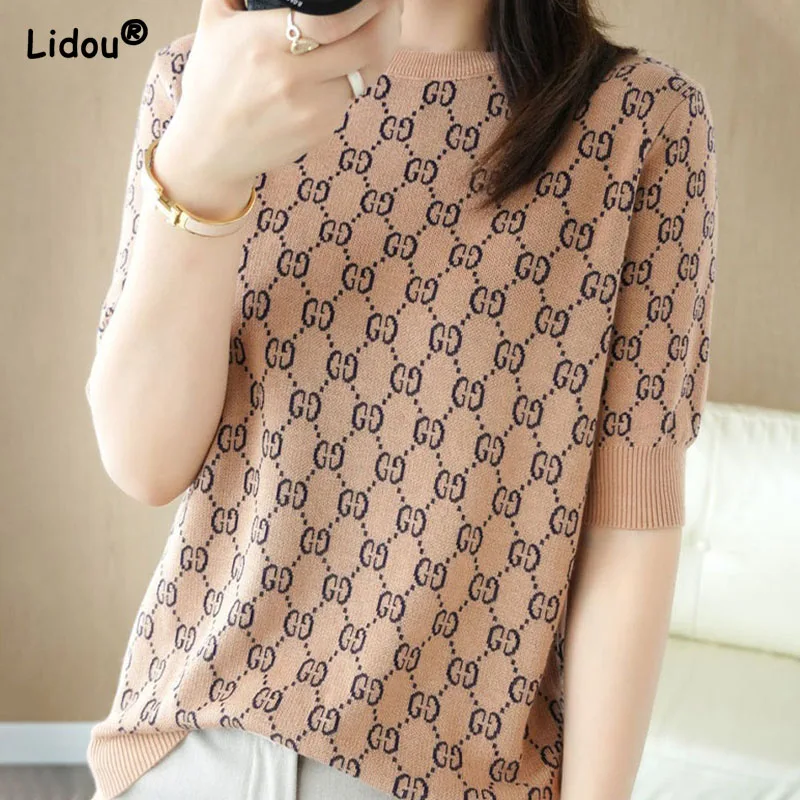 O Neck T-shirts Causal Geometric Print Patchwork Women's Clothing Summer Fashion Formal Comfortable Retro Elasticity Tops 2022
O Neck T-shirts Causal Geometric Print Patchwork Women's Clothing Summer Fashion Formal Comfortable Retro Elasticity Tops 2022