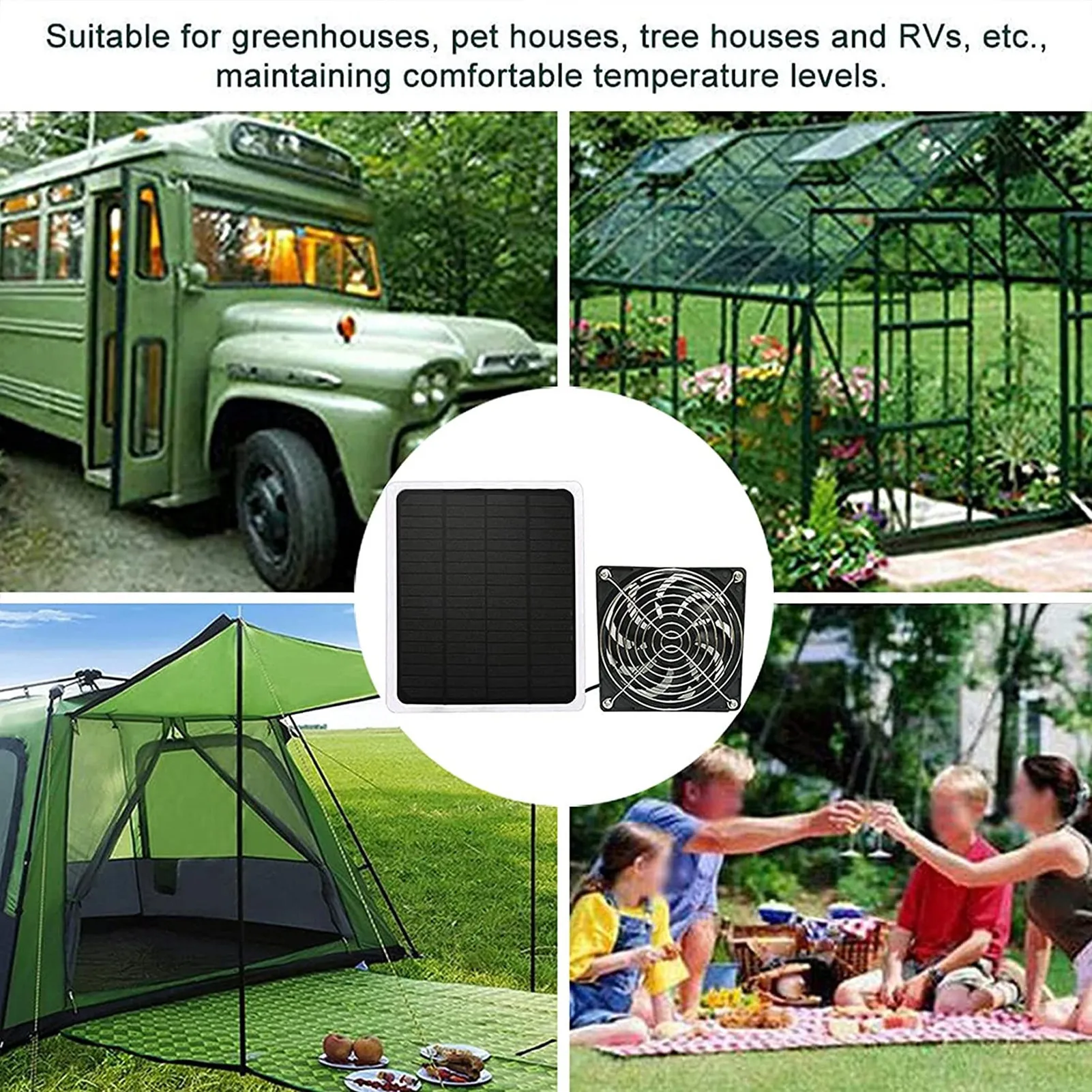 12V 10W Portable Solar Exhaust Fan Kit Powered By Solar Panel For Rv Greenhouse Pet House Chicken Coop
12V 10W Portable Solar Exhaust Fan Kit Powered By Solar Panel For Rv Greenhouse Pet House Chicken Coop