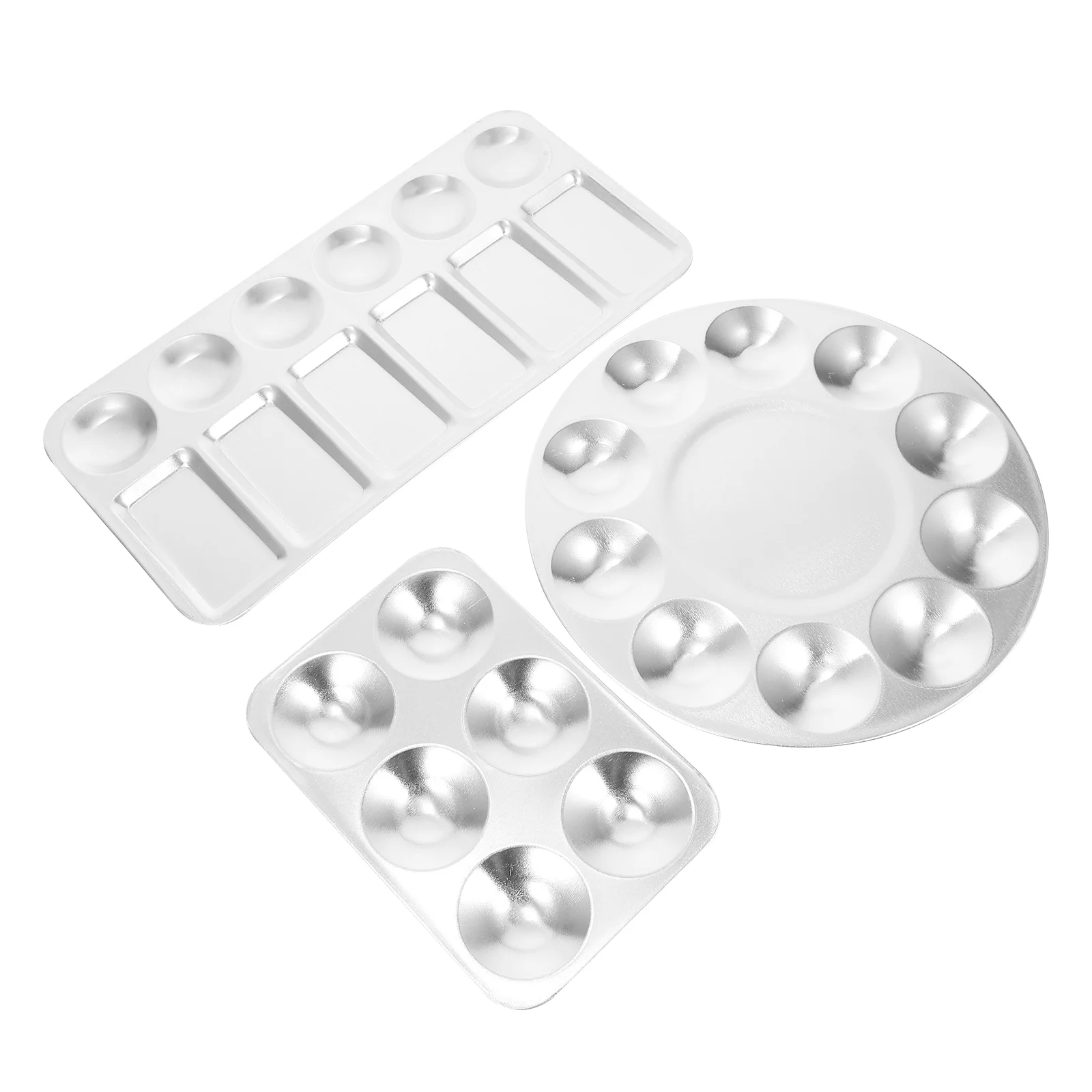 Tray Painting Acrylic Pallet Pigment Artist Metal Colour Holder Makeup Trays Display Pad Dish Color Kidsoil Watercolor Mixing
Tray Painting Acrylic Pallet Pigment Artist Metal Colour Holder Makeup Trays Display Pad Dish Color Kidsoil Watercolor Mixing