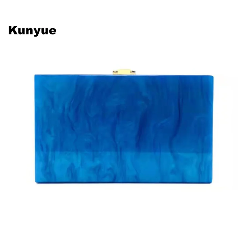 New Messenger Bag Women Cute Box Acrylic Blue Solid Night Dinner Handbag Lady Wedding Evening Bag Trendy Chic Party Clutch Purse
New Messenger Bag Women Cute Box Acrylic Blue Solid Night Dinner Handbag Lady Wedding Evening Bag Trendy Chic Party Clutch Purse