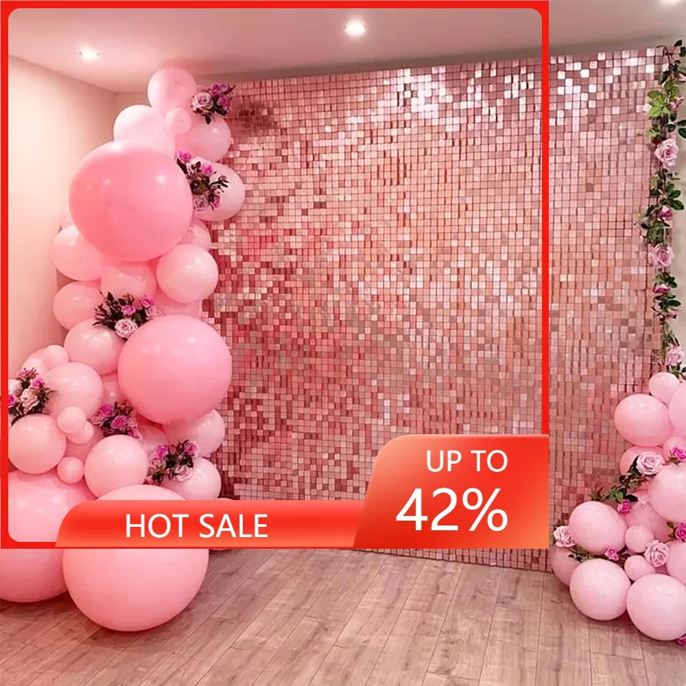 1*2m Party Background Curtain Sequin Backdrop Wedding Decor Baby Shower Wall Glitter Backdrop Birthday Foil Curtain Adult
1*2m Party Background Curtain Sequin Backdrop Wedding Decor Baby Shower Wall Glitter Backdrop Birthday Foil Curtain Adult