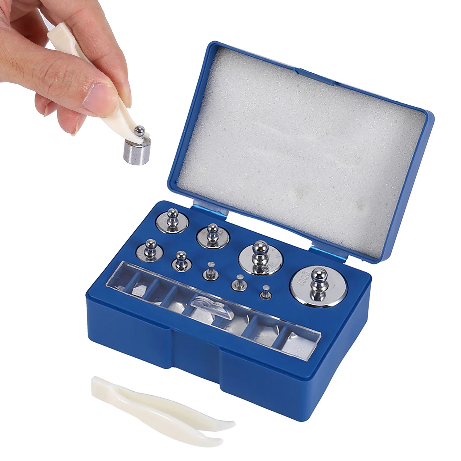 17pcs Calibration Weights Steel Calibration Weights 10mg-100g Test Jewelry Scale Equilibrium Calibration Tool
17pcs Calibration Weights Steel Calibration Weights 10mg-100g Test Jewelry Scale Equilibrium Calibration Tool