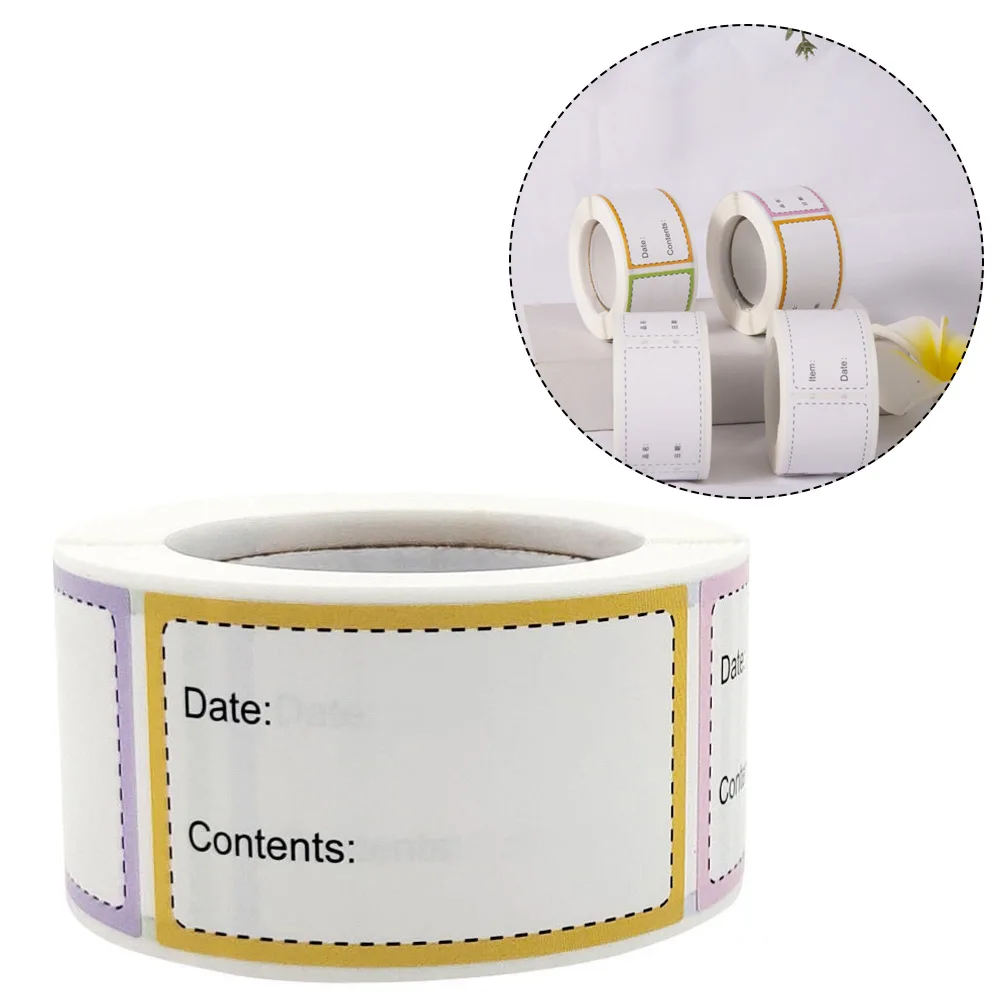 250pcs/roll Practical Self-Adhesive Kitchen Sticker Refrigerator Freezer Food Storage Date Content Paper Sticker Labels
250pcs/roll Practical Self-Adhesive Kitchen Sticker Refrigerator Freezer Food Storage Date Content Paper Sticker Labels