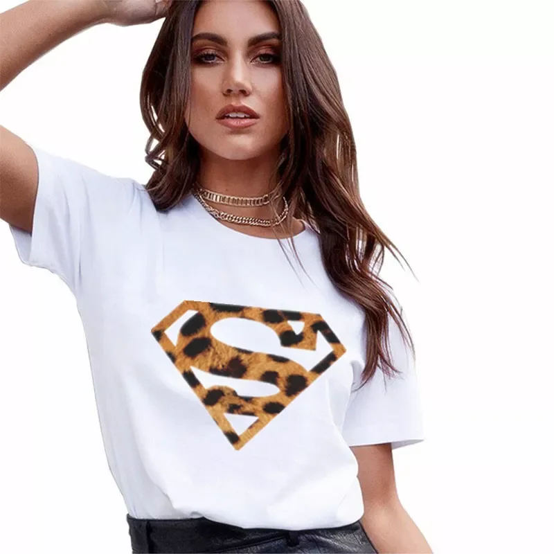 Plus Size Women T-Shirt 2020 Summer Leopard Heart Print T Shirt Woman Casual White Tops Loose Tee Female T shirts Camisas Mujer
Plus Size Women T-Shirt 2020 Summer Leopard Heart Print T Shirt Woman Casual White Tops Loose Tee Female T shirts Camisas Mujer