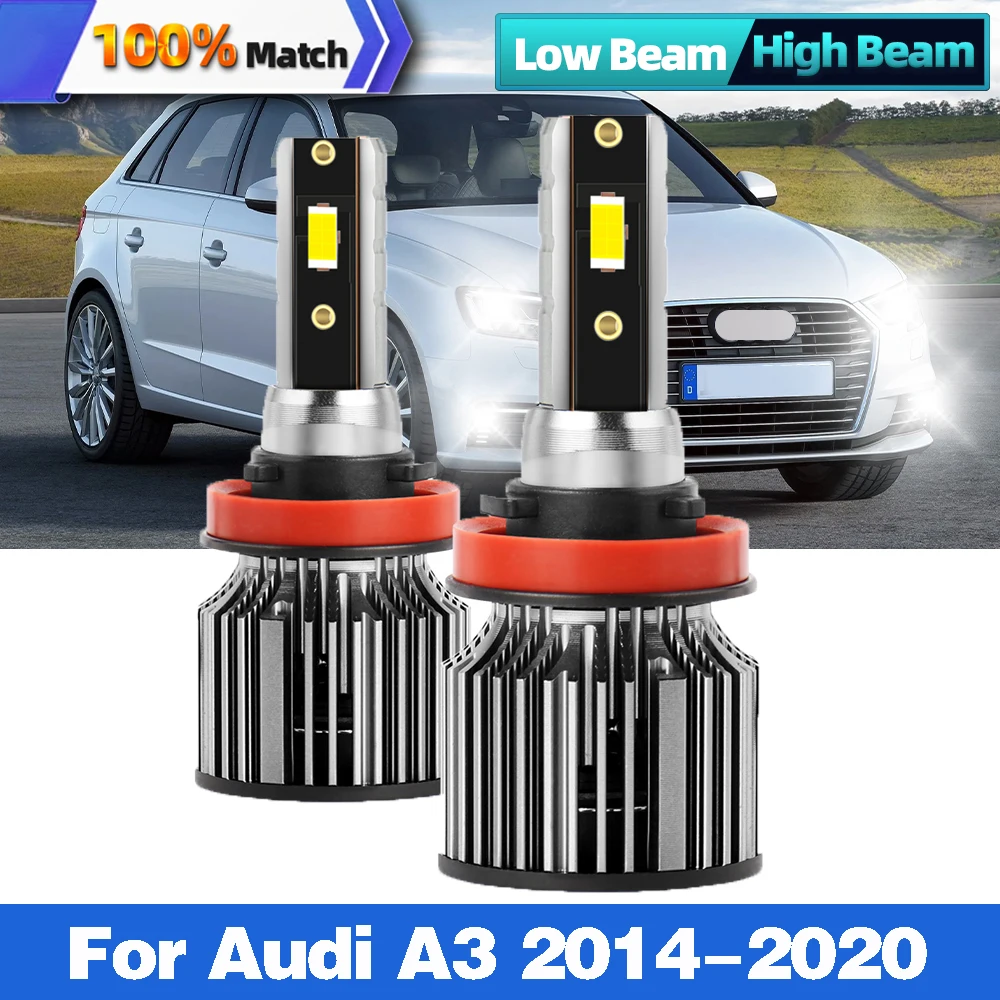 2Pcs Car Lights H7 Car Headlight CSP Chip Led Bulbs 6000K 120W 12V 24V 20000LM Canbus Auto Head Lamp For Audi A3 2014-2020
2Pcs Car Lights H7 Car Headlight CSP Chip Led Bulbs 6000K 120W 12V 24V 20000LM Canbus Auto Head Lamp For Audi A3 2014-2020