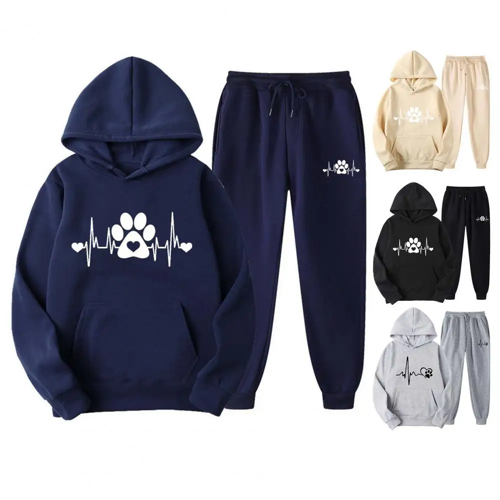 Мужской спортивный костюм с капюшоном и брюками, повседневный спортивный костюм с принтом, осень/зима 2023
Мужской спортивный костюм с капюшоном и брюками, повседневный спортивный костюм с принтом, осень/зима 2023