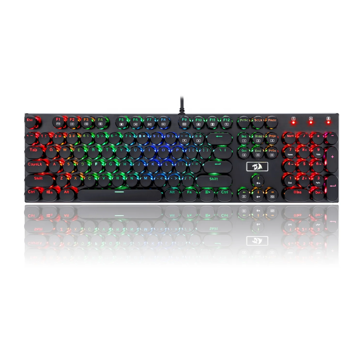 Redragon K556-RK RGB LED Backlit Wired Mechanical Gaming Keyboard Standard 104 Keys Mechanical Keyboard
Redragon K556-RK RGB LED Backlit Wired Mechanical Gaming Keyboard Standard 104 Keys Mechanical Keyboard