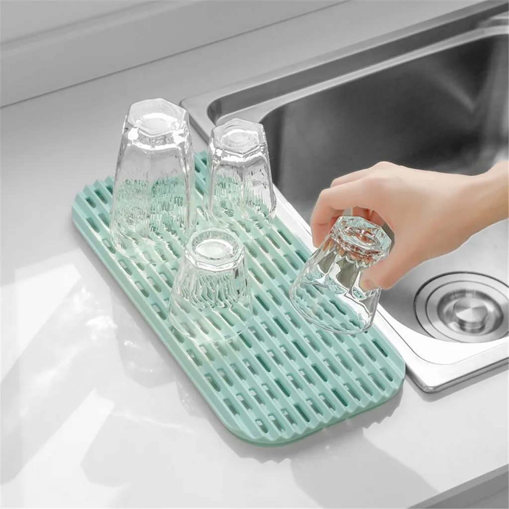 Silicone Dish Drain Rack Kitchen Fruit Vegetable Washing Drying Mat Pan Pot Plates Bowls Storage Board Pad Kitchen Room Tools
Silicone Dish Drain Rack Kitchen Fruit Vegetable Washing Drying Mat Pan Pot Plates Bowls Storage Board Pad Kitchen Room Tools
