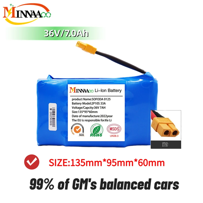 18650 Lithium Battery Pack 36v 10s2p 4.4-6Ah 6000mAh Electric Scooter Hoverboard Rechargeable 20A BMS for Electric Scooter
18650 Lithium Battery Pack 36v 10s2p 4.4-6Ah 6000mAh Electric Scooter Hoverboard Rechargeable 20A BMS for Electric Scooter