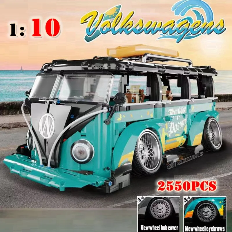 IN Stock Technical The Refitted Vehicle Camper Van T1 Bus 10510 Made In China Building Block Brick Children's Toy Birthday Gift
IN Stock Technical The Refitted Vehicle Camper Van T1 Bus 10510 Made In China Building Block Brick Children's Toy Birthday Gift